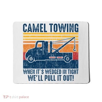 Camel Towing Funny Tow Truck Mousepad
