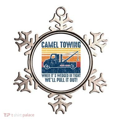 Camel Towing Funny Tow Truck Ornament