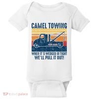 Camel Towing Funny Tow Truck Baby Bodysuit thumb 0