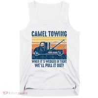 Camel Towing Funny Tow Truck Tank Top thumb 0