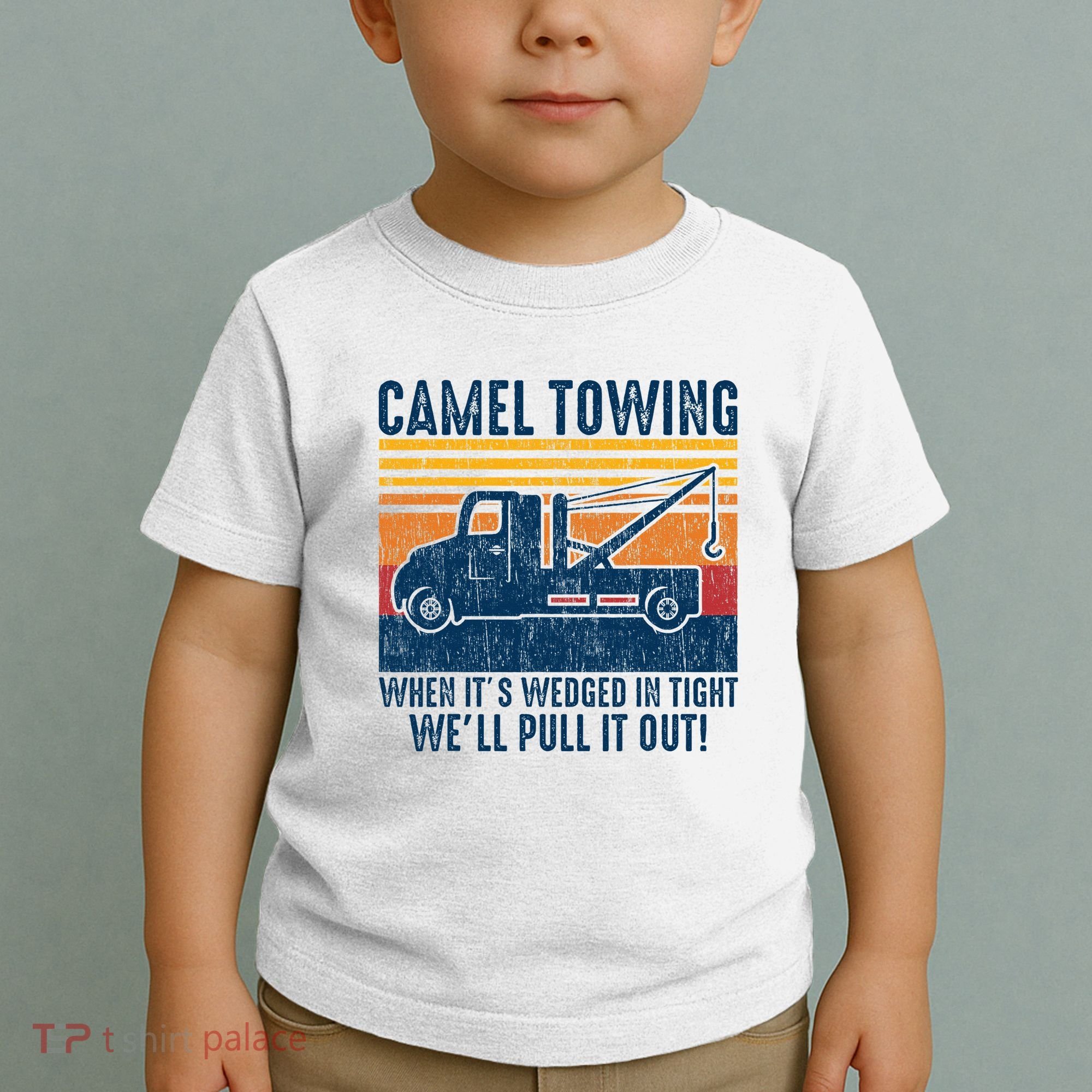 Camel Towing Funny Tow Truck Toddler T-Shirt