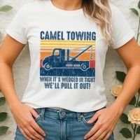 Camel Towing Funny Tow Truck Women's T-Shirt thumb 2