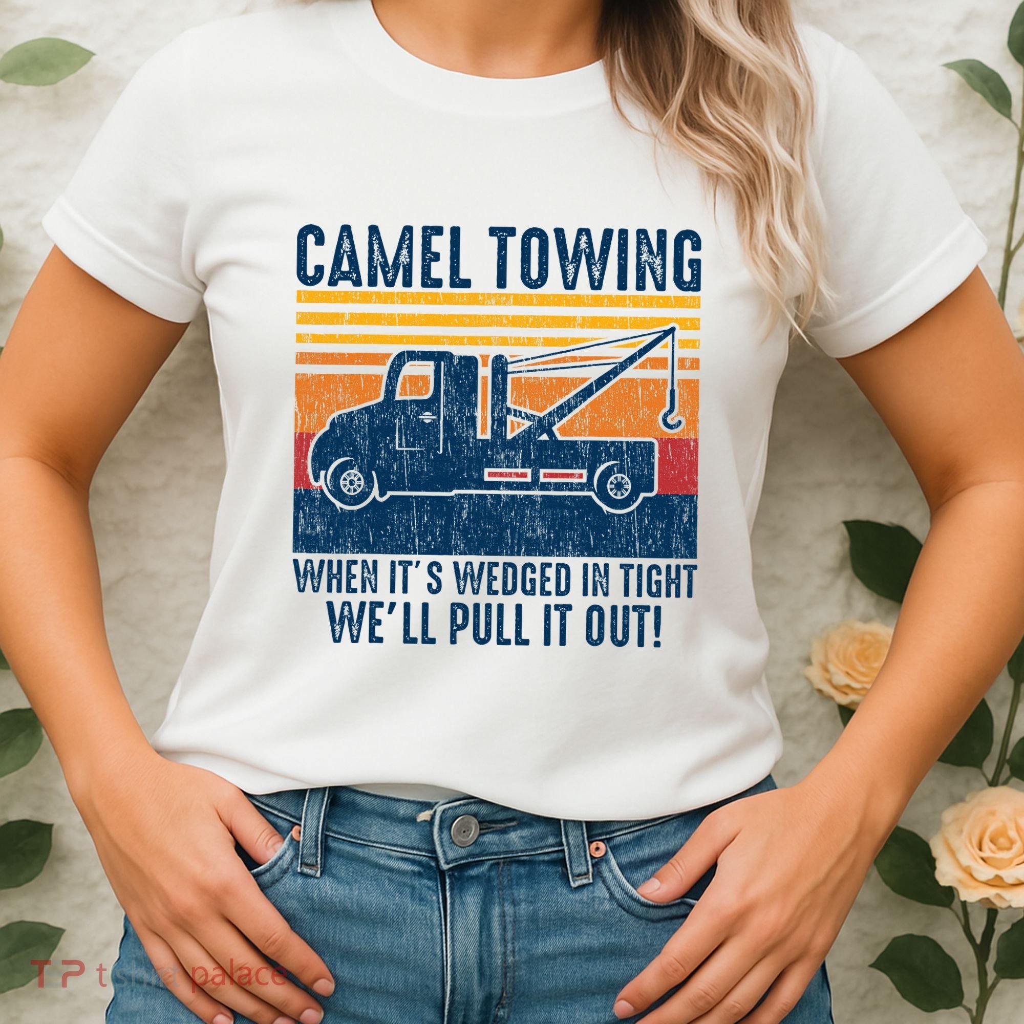 Camel Towing Funny Tow Truck Women's T-Shirt