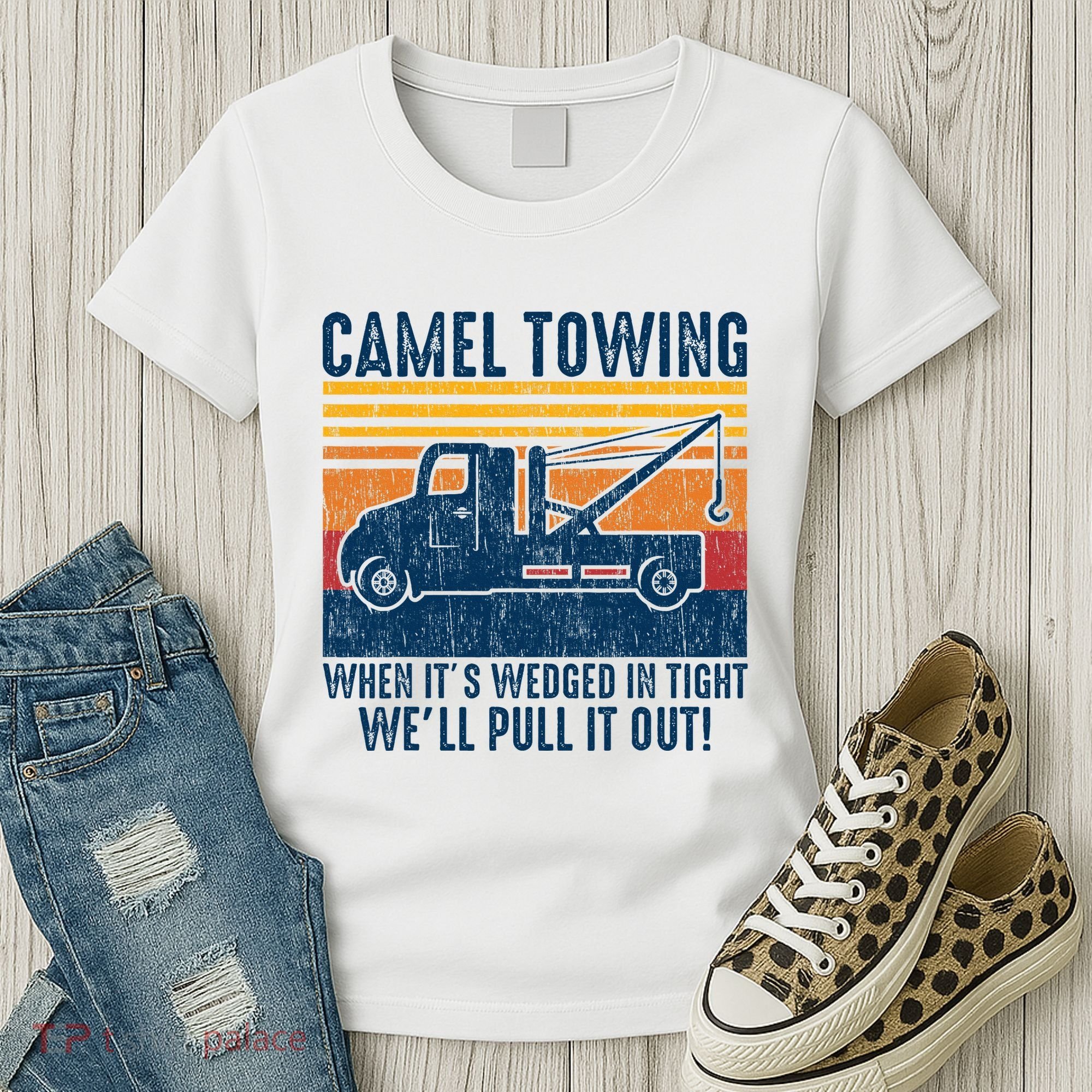 Camel Towing Funny Tow Truck Women's T-Shirt