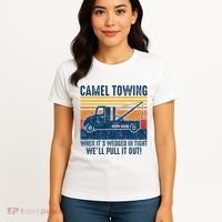 Camel Towing Funny Tow Truck Women's T-Shirt thumb 4