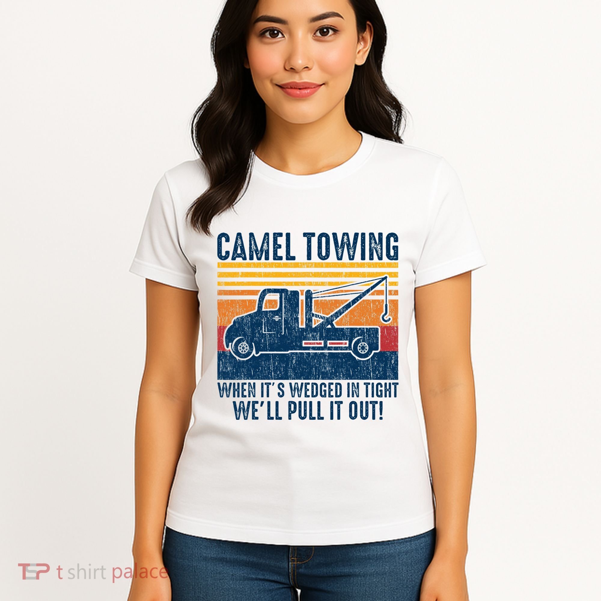 Camel Towing Funny Tow Truck Women's T-Shirt