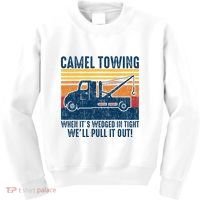 Camel Towing Funny Tow Truck Kids Sweatshirt thumb 0