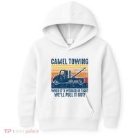 Camel Towing Funny Tow Truck Kids Hoodie thumb 0