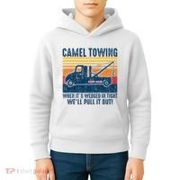 Camel Towing Funny Tow Truck Kids Hoodie thumb 4