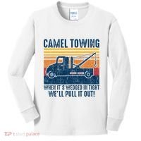 Camel Towing Funny Tow Truck Kids Long Sleeve Shirt thumb 0