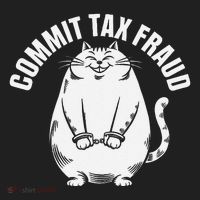 Commit Tax Fraud Funny Cat Meme Sarcastic Humorous Women's Sweatshirt thumb 2