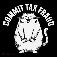 Commit Tax Fraud Funny Cat Meme Sarcastic Humorous Bucket Hat thumb 4