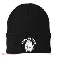 Commit Tax Fraud Funny Cat Meme Sarcastic Humorous Beanie thumb 0