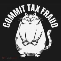 Commit Tax Fraud Funny Cat Meme Sarcastic Humorous Pajama Set thumb 2