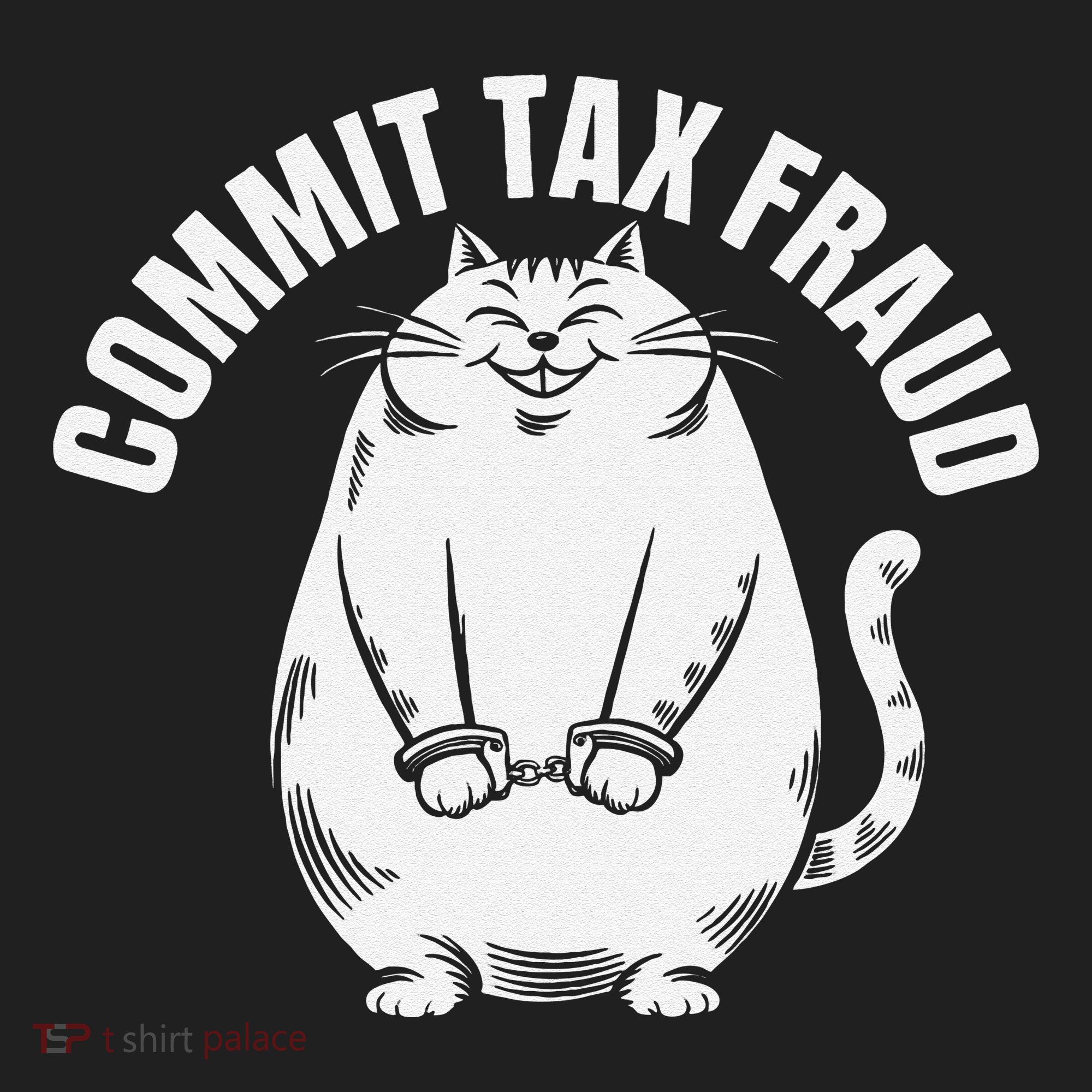 Commit Tax Fraud Funny Cat Meme Sarcastic Humorous Hat
