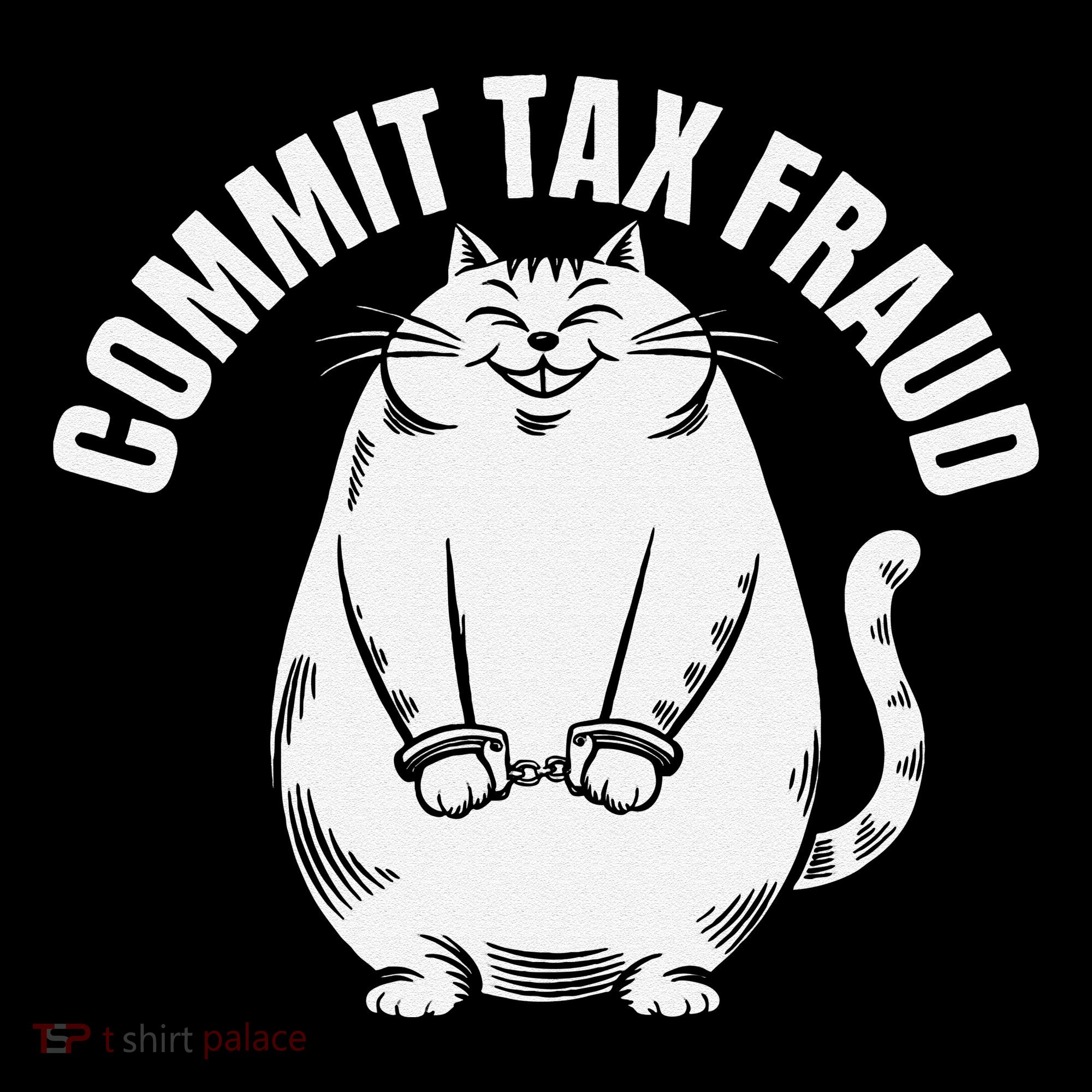 Commit Tax Fraud Funny Cat Meme Sarcastic Humorous Visor