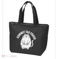 Commit Tax Fraud Funny Cat Meme Sarcastic Humorous Tote Bag thumb 3