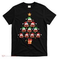 Christmas Tree Football Ornament Lights Funny Xmas Holiday T-Shirt thumb 0