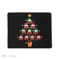 Christmas Tree Football Ornament Lights Funny Xmas Holiday Mousepad thumb 0