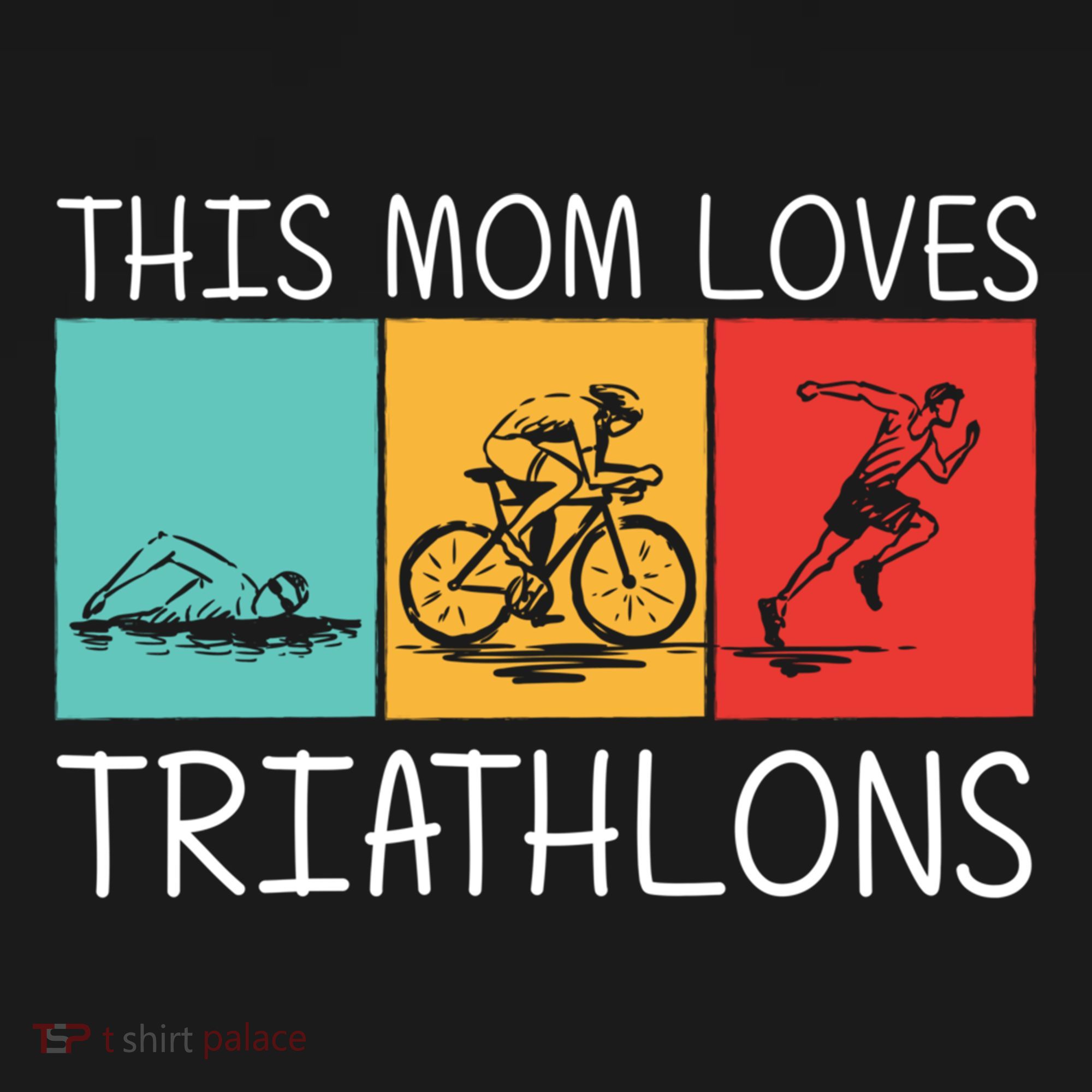 Cool Triathlon For Mom Mother Swimming Running Swim Bike Run Gift Women's Hoodie