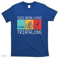 Cool Triathlon For Mom Mother Swimming Running Swim Bike Run Gift T-Shirt thumb 0