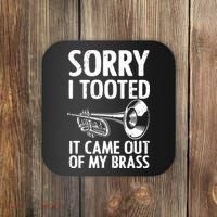 Cool Trumpet For Men Women Trumpet Player Jazz Band Trombone Coaster thumb 0