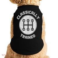 Classically Trained Funny Three Pedals Car Guys Doggie Tank thumb 0
