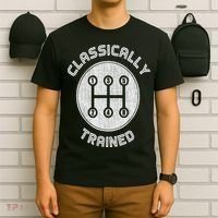 Classically Trained Funny Three Pedals Car Guys T-Shirt thumb 6