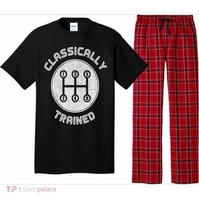 Classically Trained Funny Three Pedals Car Guys Pajama Set