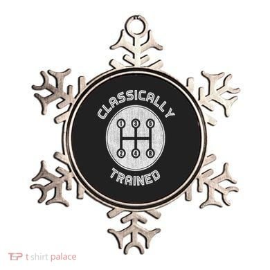 Classically Trained Funny Three Pedals Car Guys Ornament