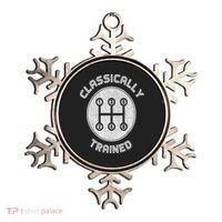 Classically Trained Funny Three Pedals Car Guys Ornament thumb 0