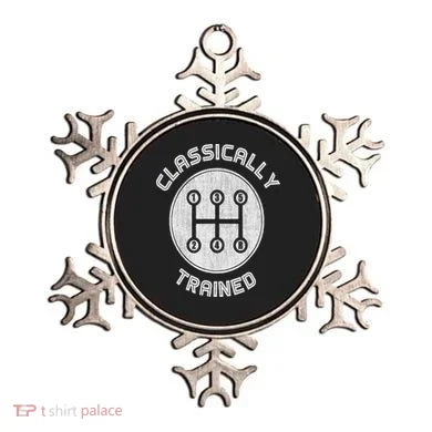 Classically Trained Funny Three Pedals Car Guys Ornament