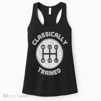 Classically Trained Funny Three Pedals Car Guys Women's Tank Top thumb 0