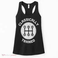 Classically Trained Funny Three Pedals Car Guys Women's Tank Top thumb 0