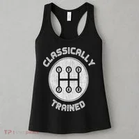 Classically Trained Funny Three Pedals Car Guys Women's Tank Top thumb 3