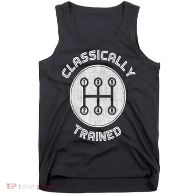 Classically Trained Funny Three Pedals Car Guys Tank Top