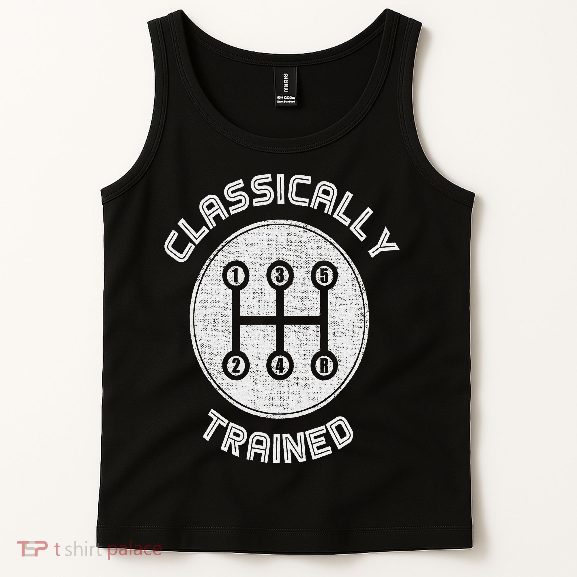 Classically Trained Funny Three Pedals Car Guys Tank Top