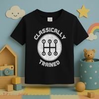 Classically Trained Funny Three Pedals Car Guys Toddler T-Shirt thumb 3