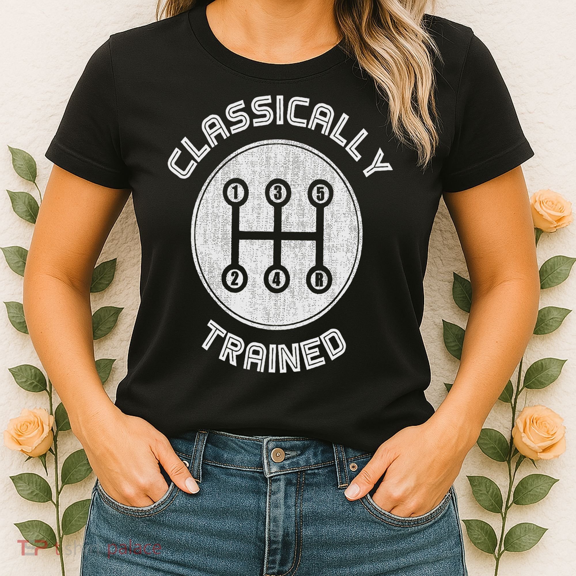 Classically Trained Funny Three Pedals Car Guys Women's T-Shirt