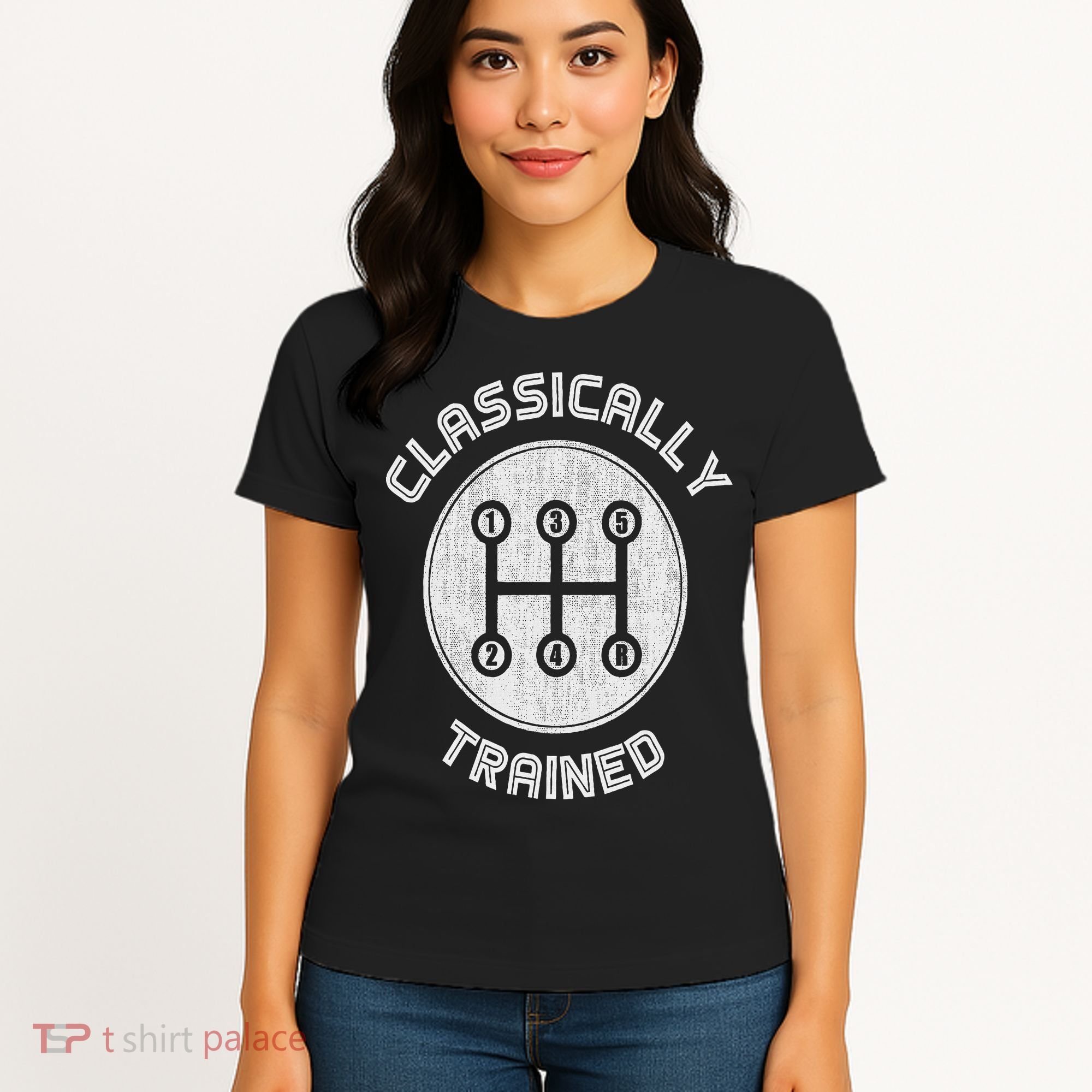 Classically Trained Funny Three Pedals Car Guys Women's T-Shirt