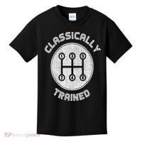 Classically Trained Funny Three Pedals Car Guys Kids T-Shirt thumb 0