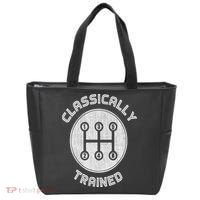 Classically Trained Funny Three Pedals Car Guys Tote Bag thumb 0