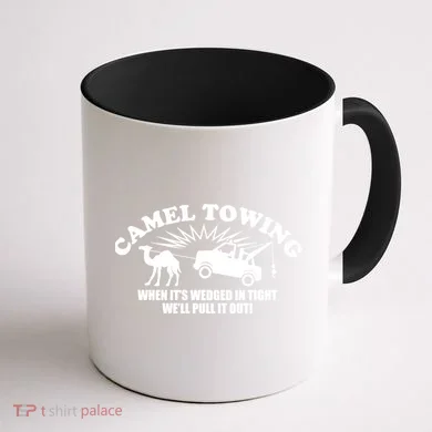 Camel Towing Funny Coffee Mug back