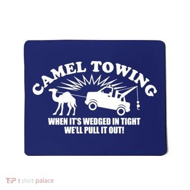 Camel Towing Funny Mousepad