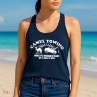 Camel Towing Funny Women's Tank Top thumb 2