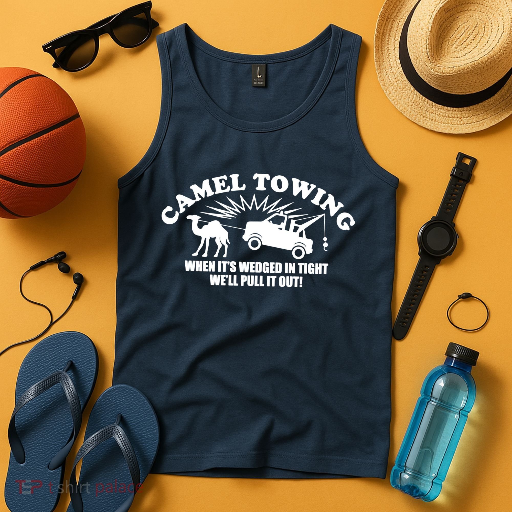 Camel Towing Funny Tank Top