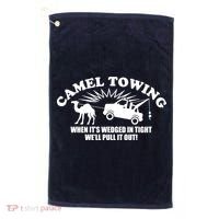 Camel Towing Funny Golf Towel thumb 0