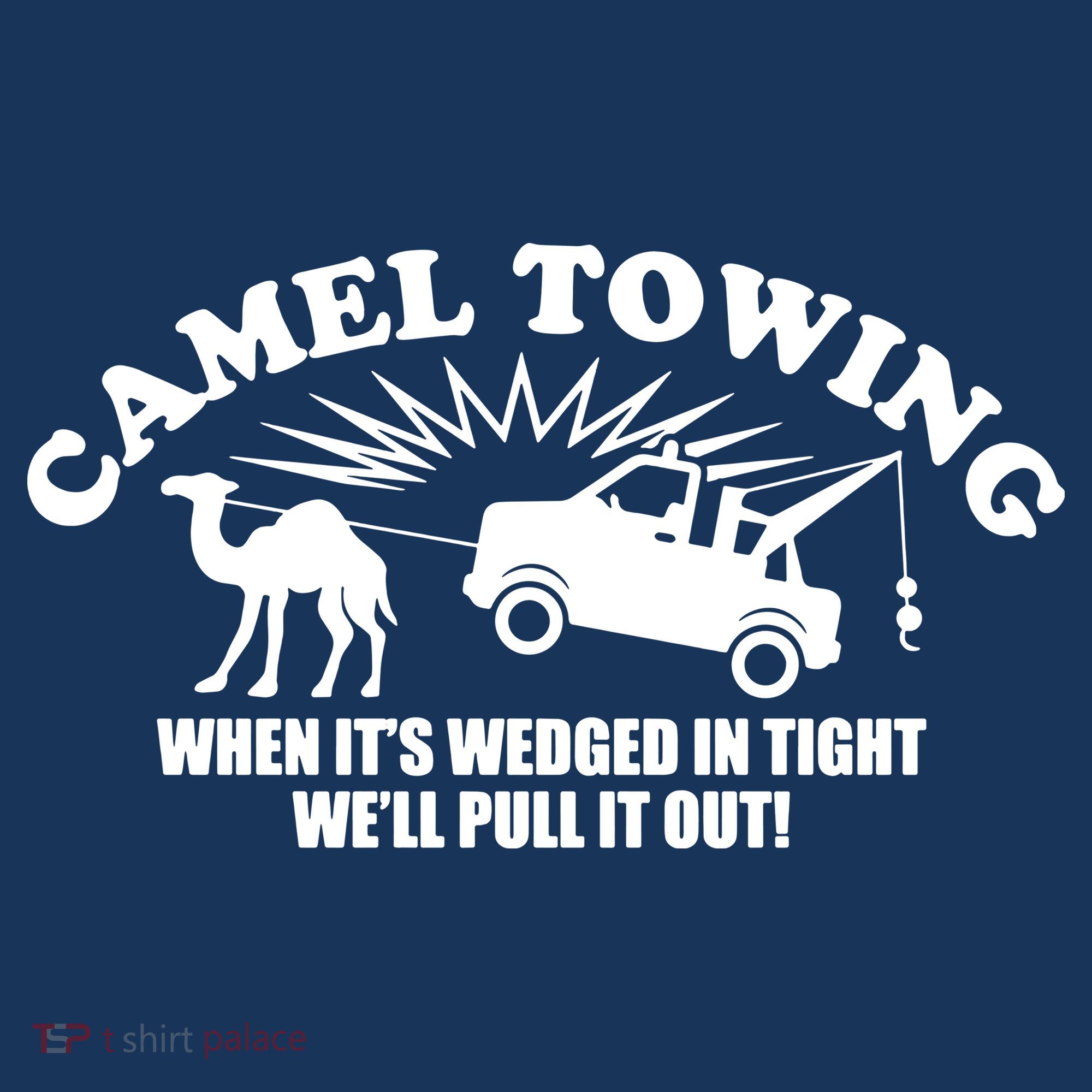Camel Towing Funny Golf Towel