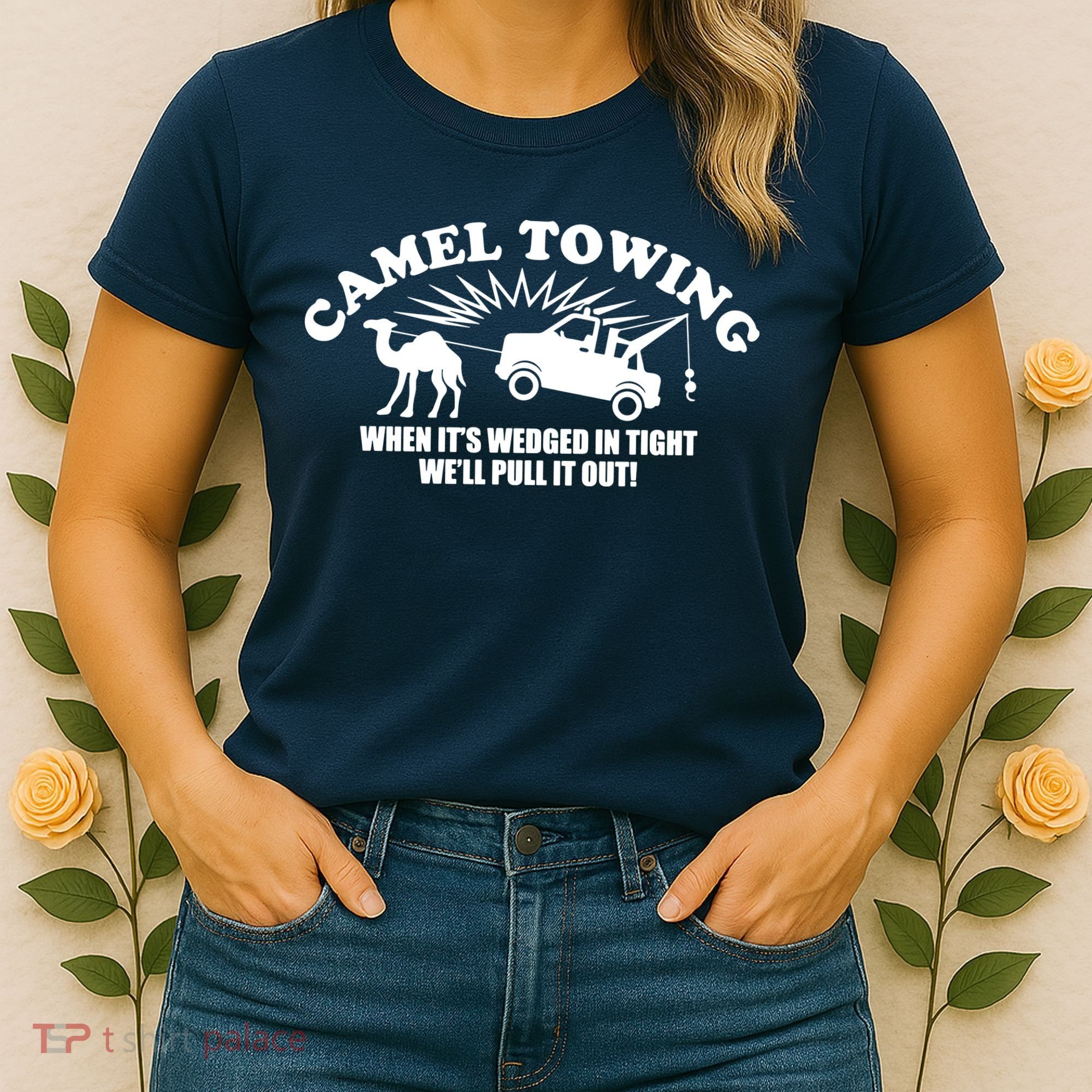 Camel Towing Funny Women's T-Shirt