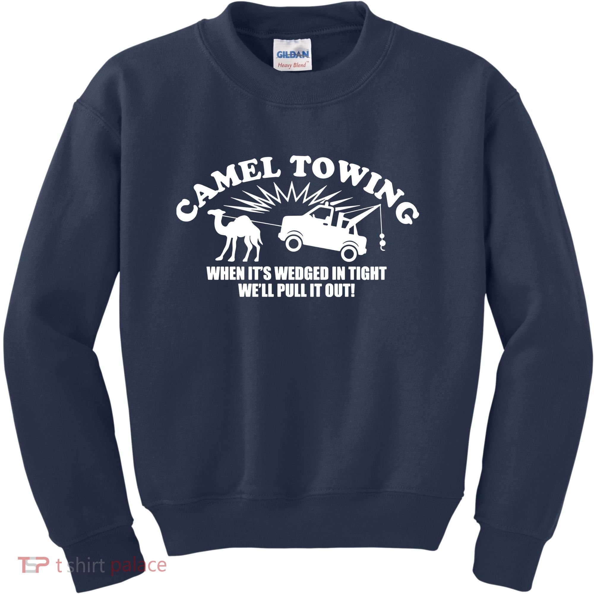 Camel Towing Funny Kids Sweatshirt